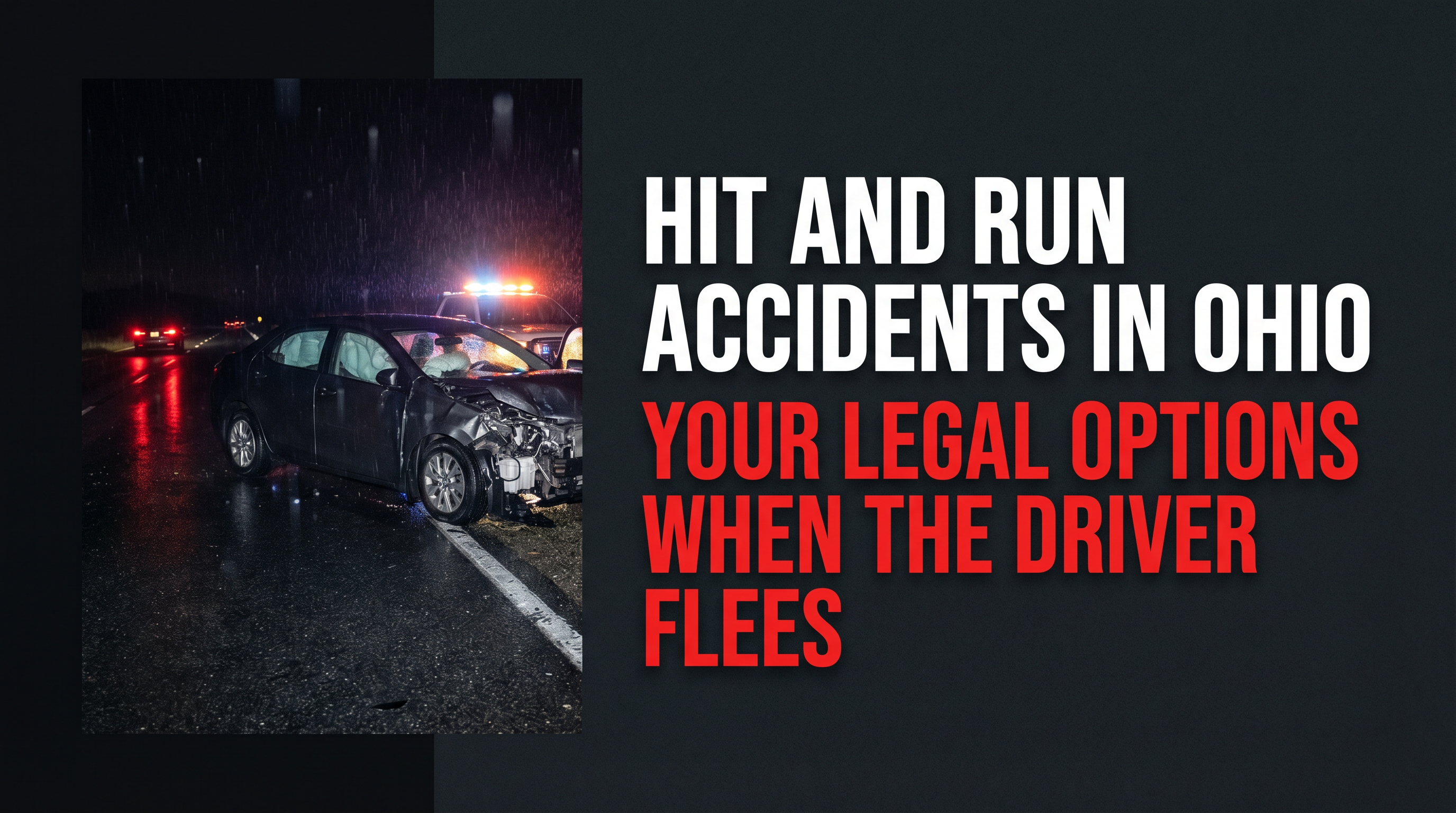 Hit and Run Accidents in Ohio: Your Legal Options When the Driver Flees