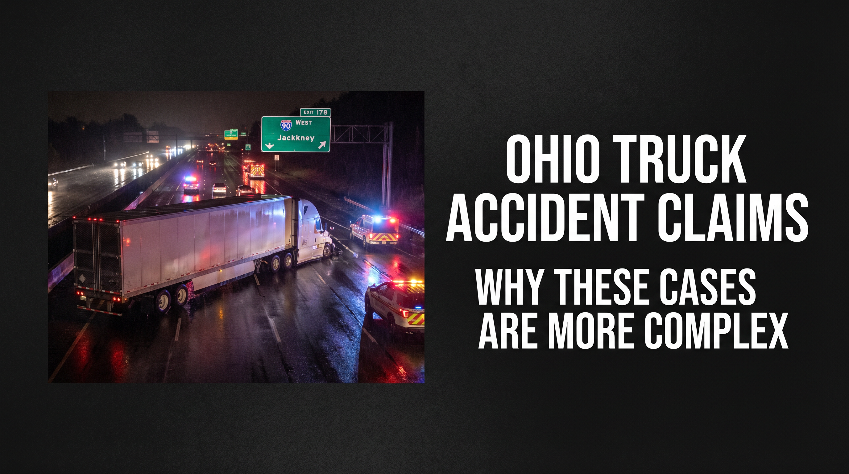 Truck Accident Claims in Ohio: Why These Cases Are More Complex Than Car Accidents